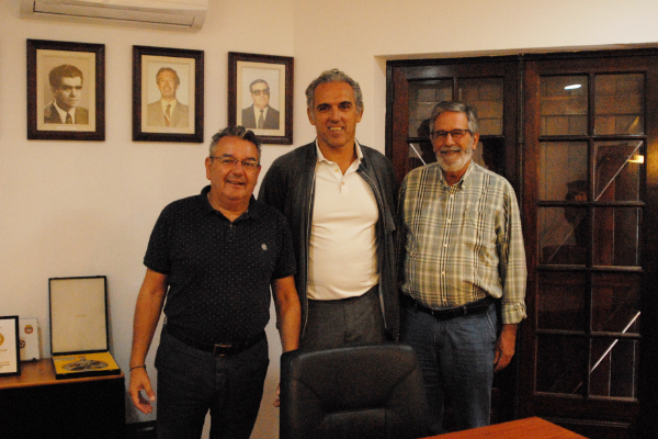 Presidentes das Associações de Futebol de Beja, Évora e Setúbal reunidos