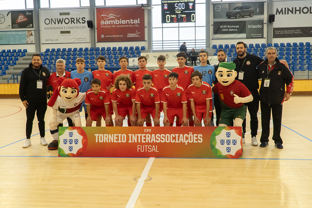 Seleção Distrital Masculina de Futsal Sub-15 com bom registo no Interassociações da categoria